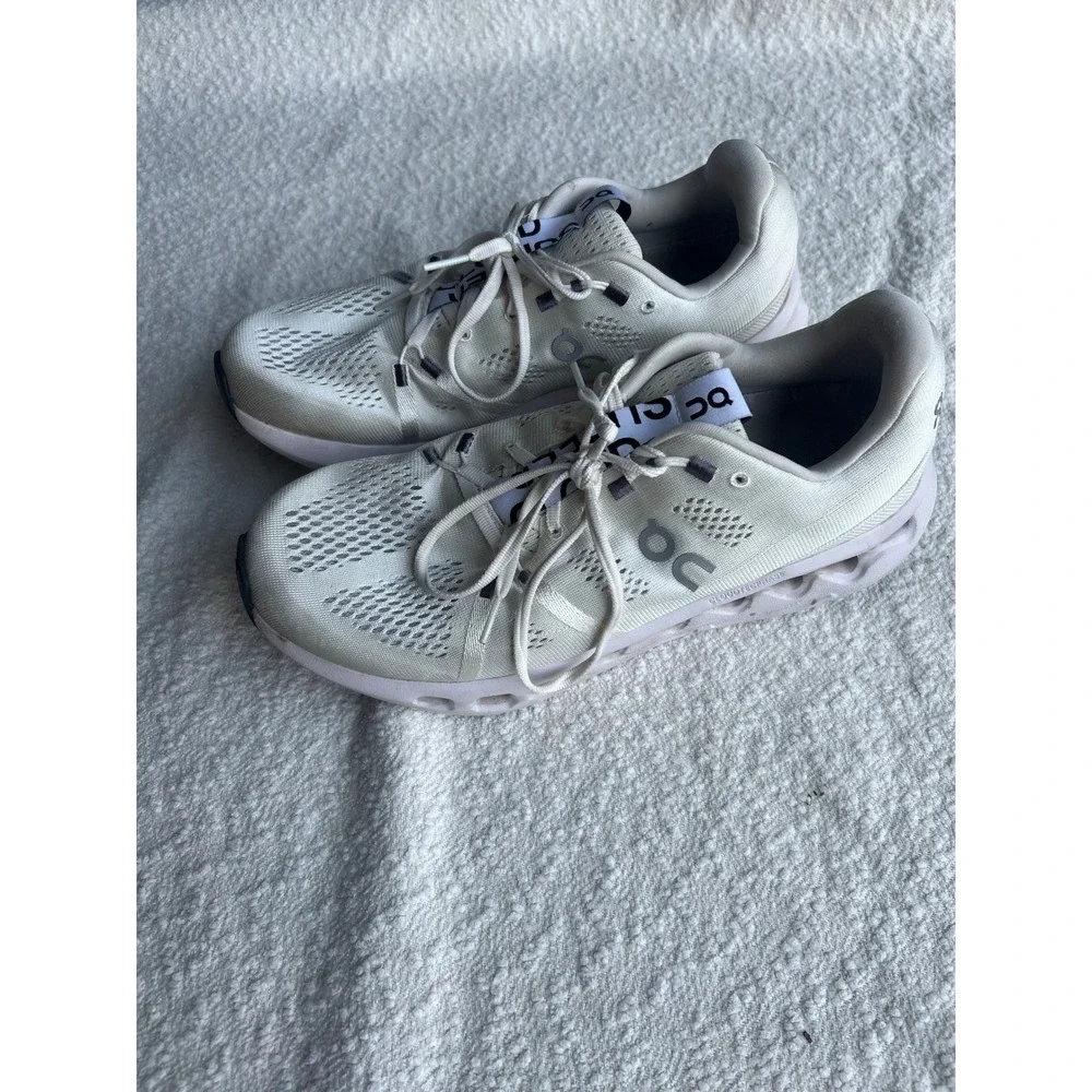 On Cloudsurfer Ivory White Running Shoes Mens 9.5 3MD10420664 CloudTec Phase